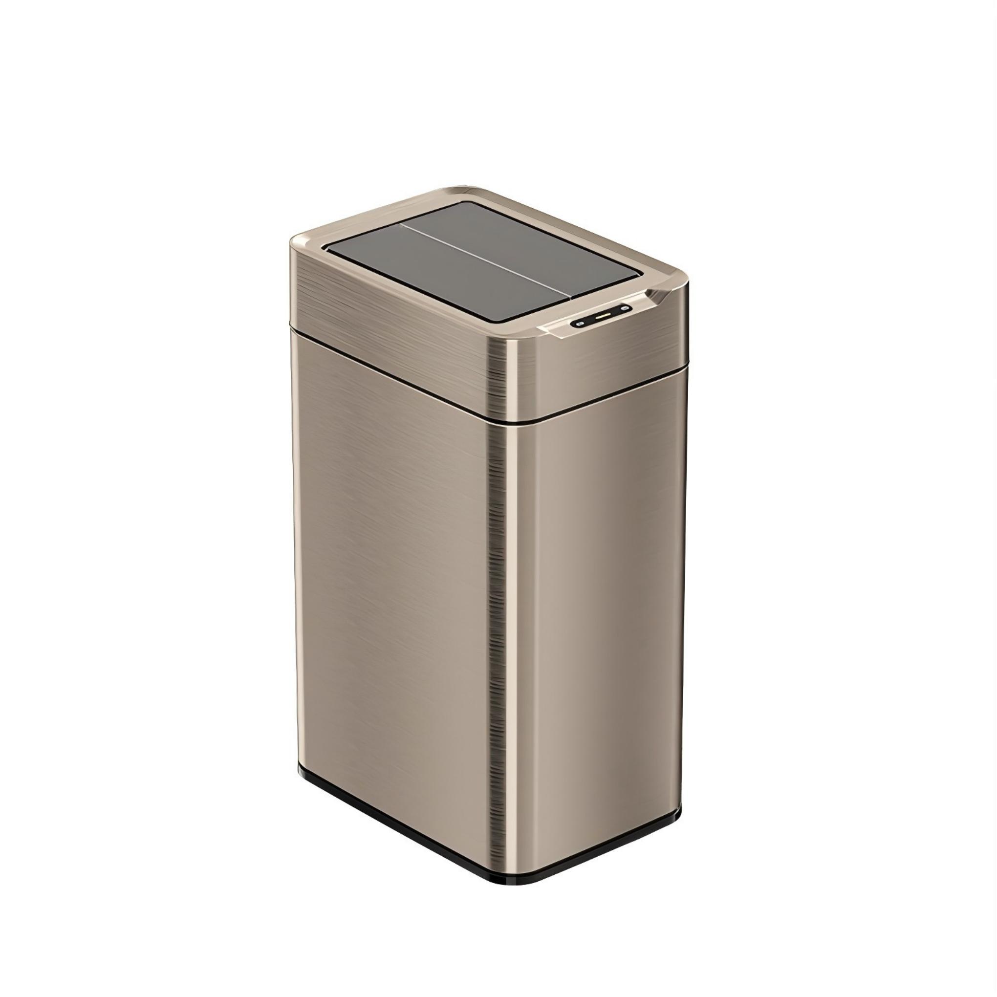 8674 50L ABS + Stainless Steel Smart Trash Can