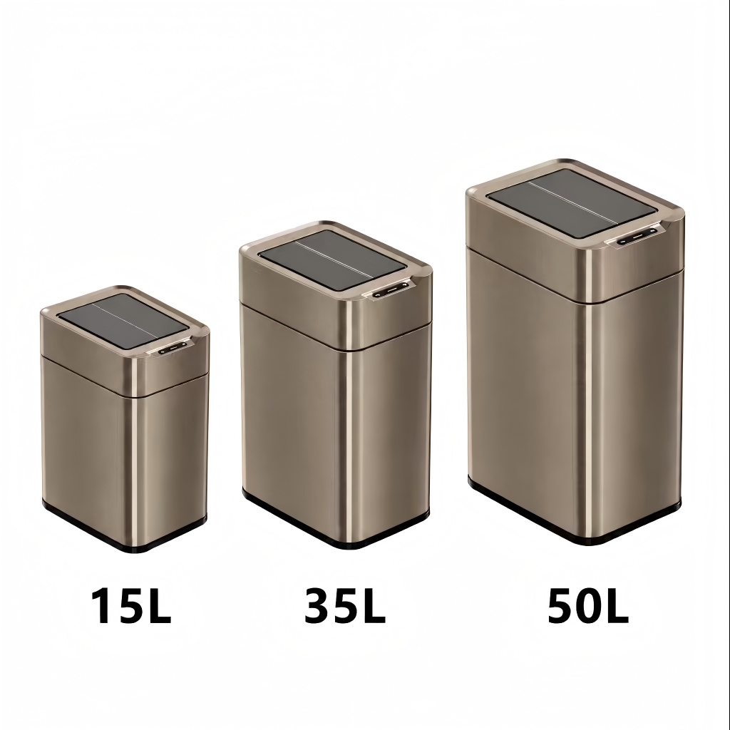 Stainless steel smart trash can series 15L 35L 50L