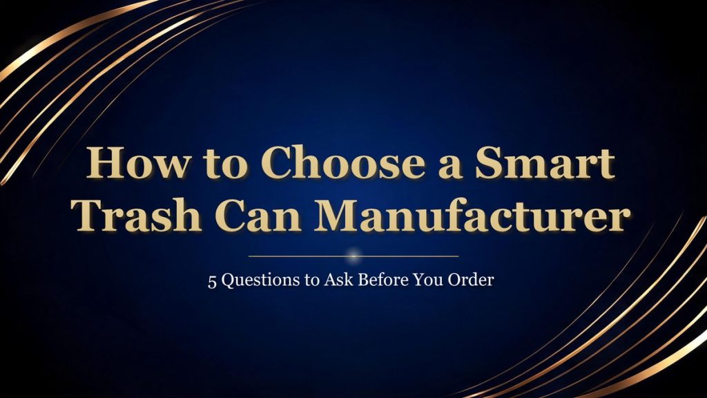 choose smart trash can manufacturer in China cover