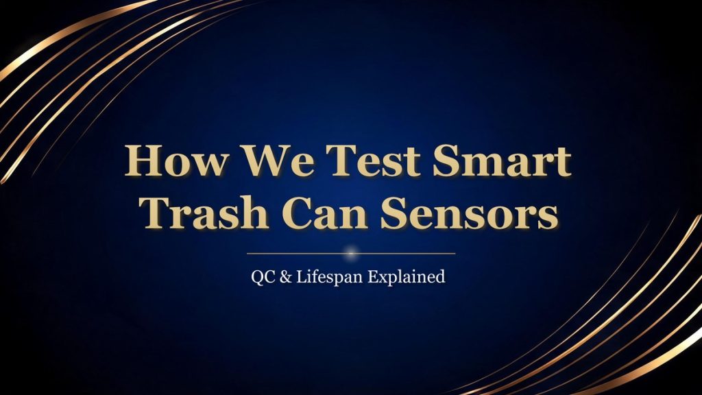 smart trash can sensor testing and QC lifespan cover