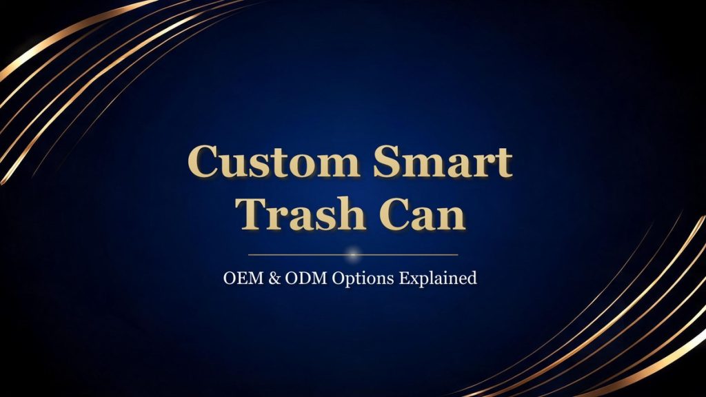 custom smart trash can OEM design cover
