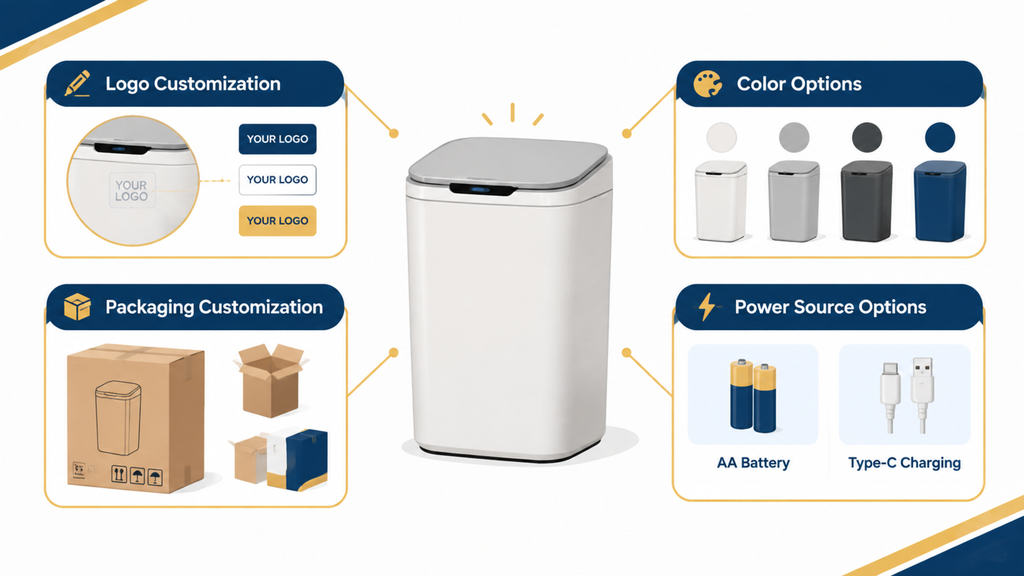 smart trash can OEM customization options