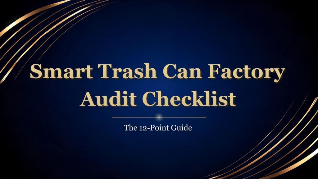 smart trash can factory audit checklist cover