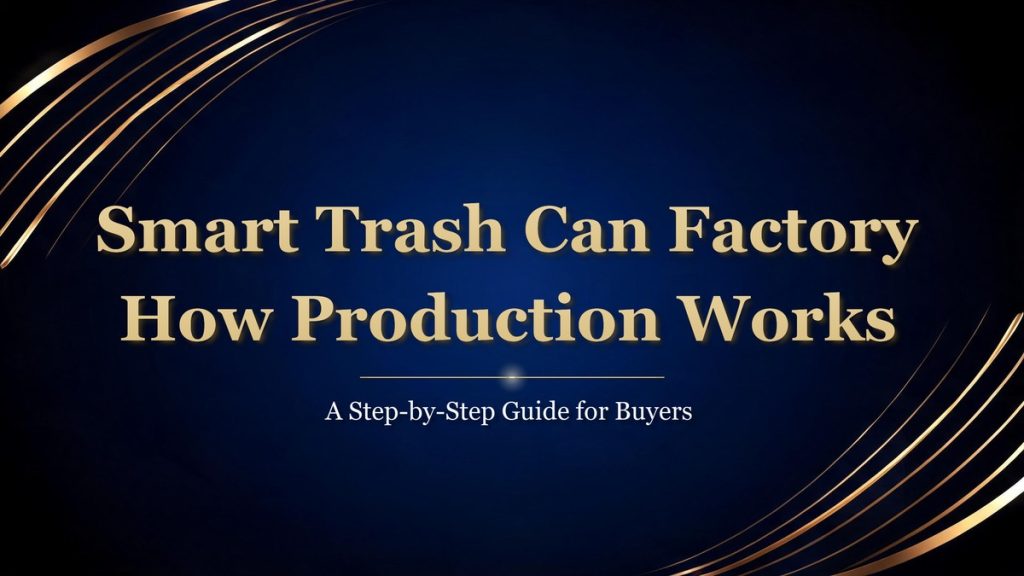 smart trash can factory production cover