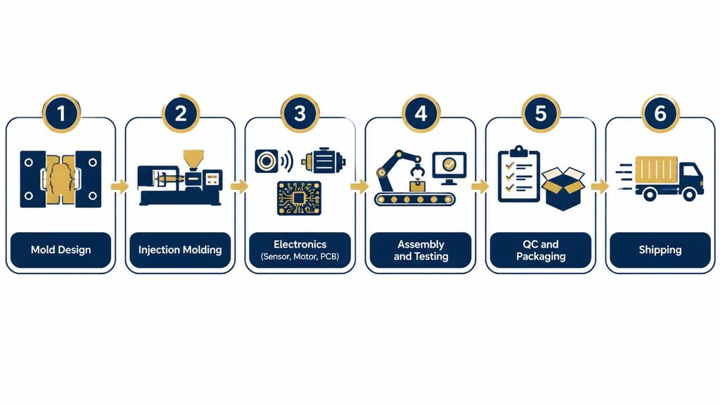 smart trash can factory production process