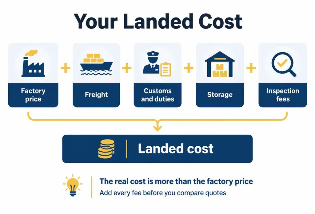 smart trash can landed cost breakdown