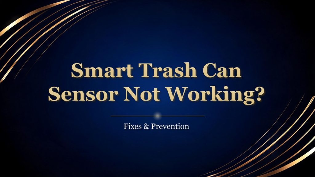 smart trash can sensor not working troubleshooting cover