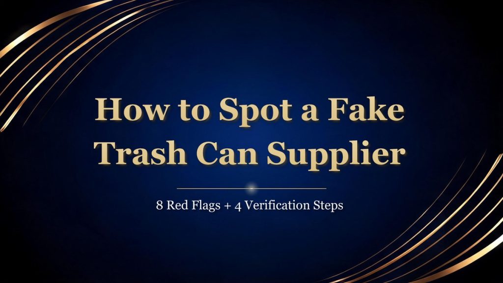 spot a fake Chinese trash can supplier red flags cover