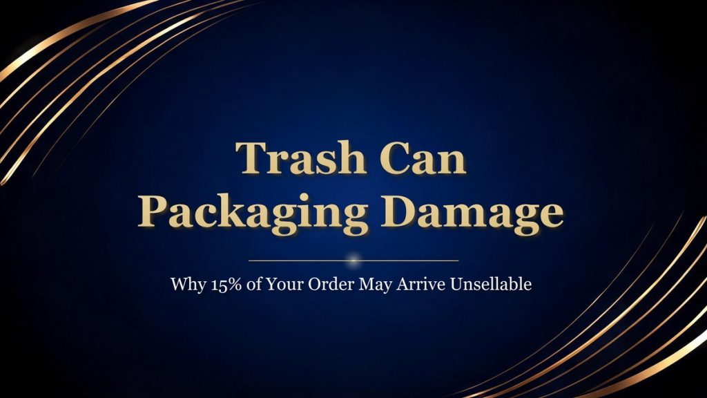 Trash can packaging damage: why 15% of your order may arrive unsellable